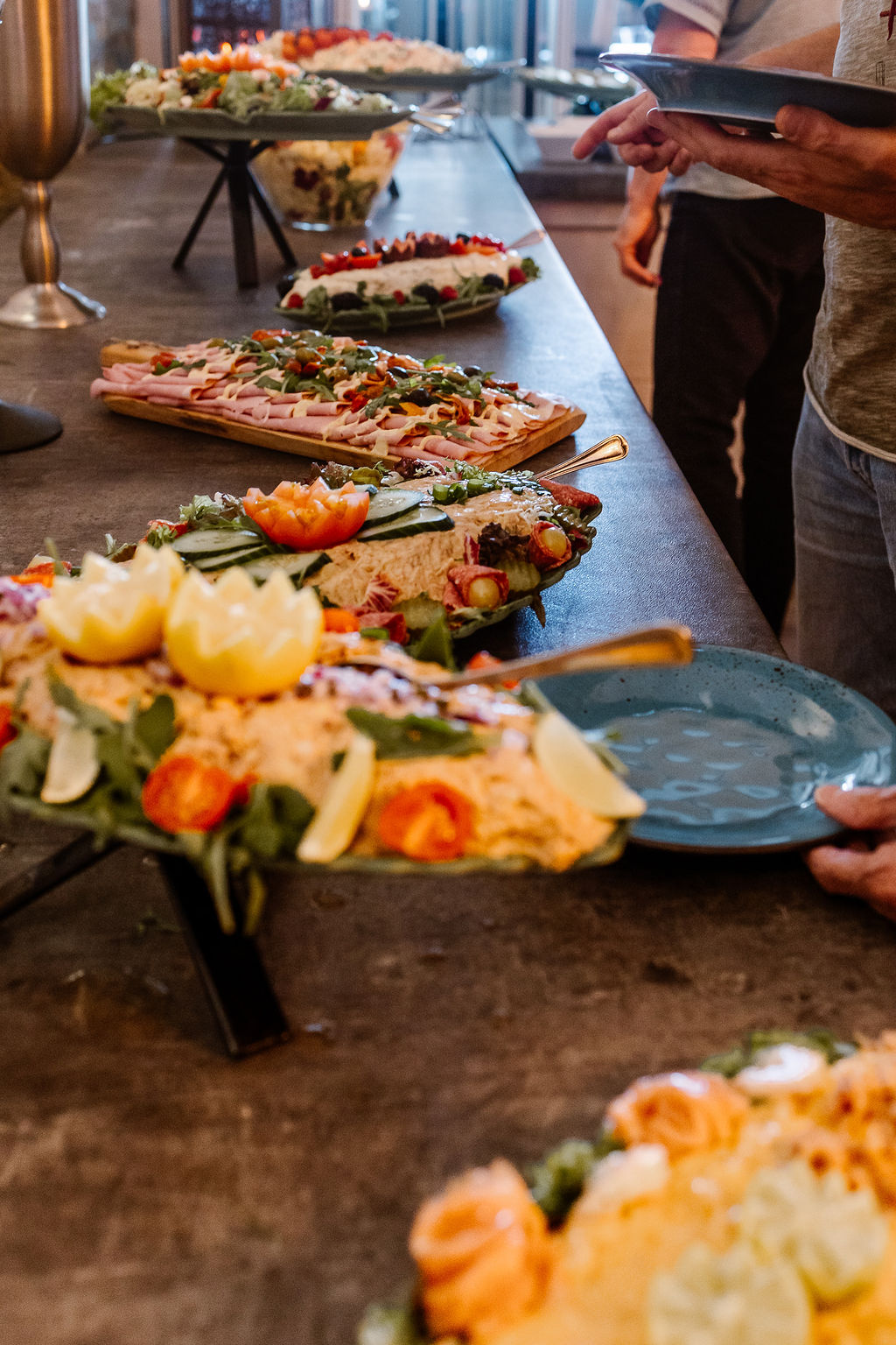 premium lunch buffet de blaauwe kamer