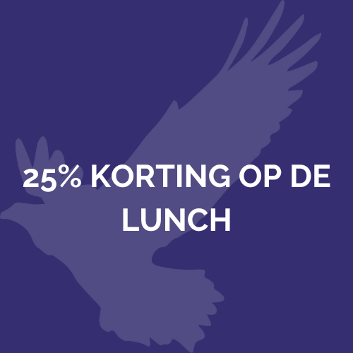 25%korting op de lunch!