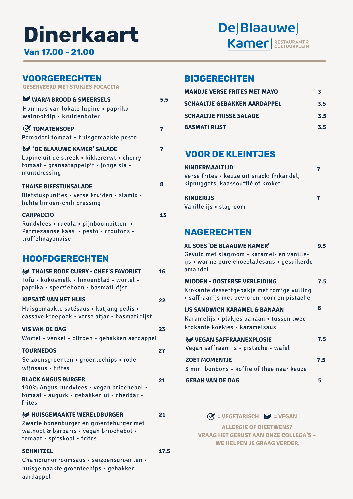 bk diner kaart mei